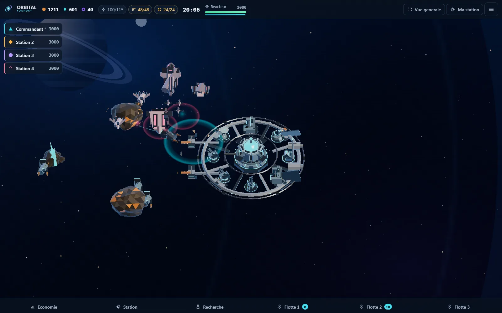 Orbital Foundry: real-time multiplayer space strategy in the browser